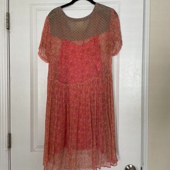 Maeve Morning Glory Swing Dress in Pink - Size 4 - Picture 9 of 9